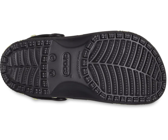 Toddler Classic Glow-in-the-Dark Space Clog - Black
