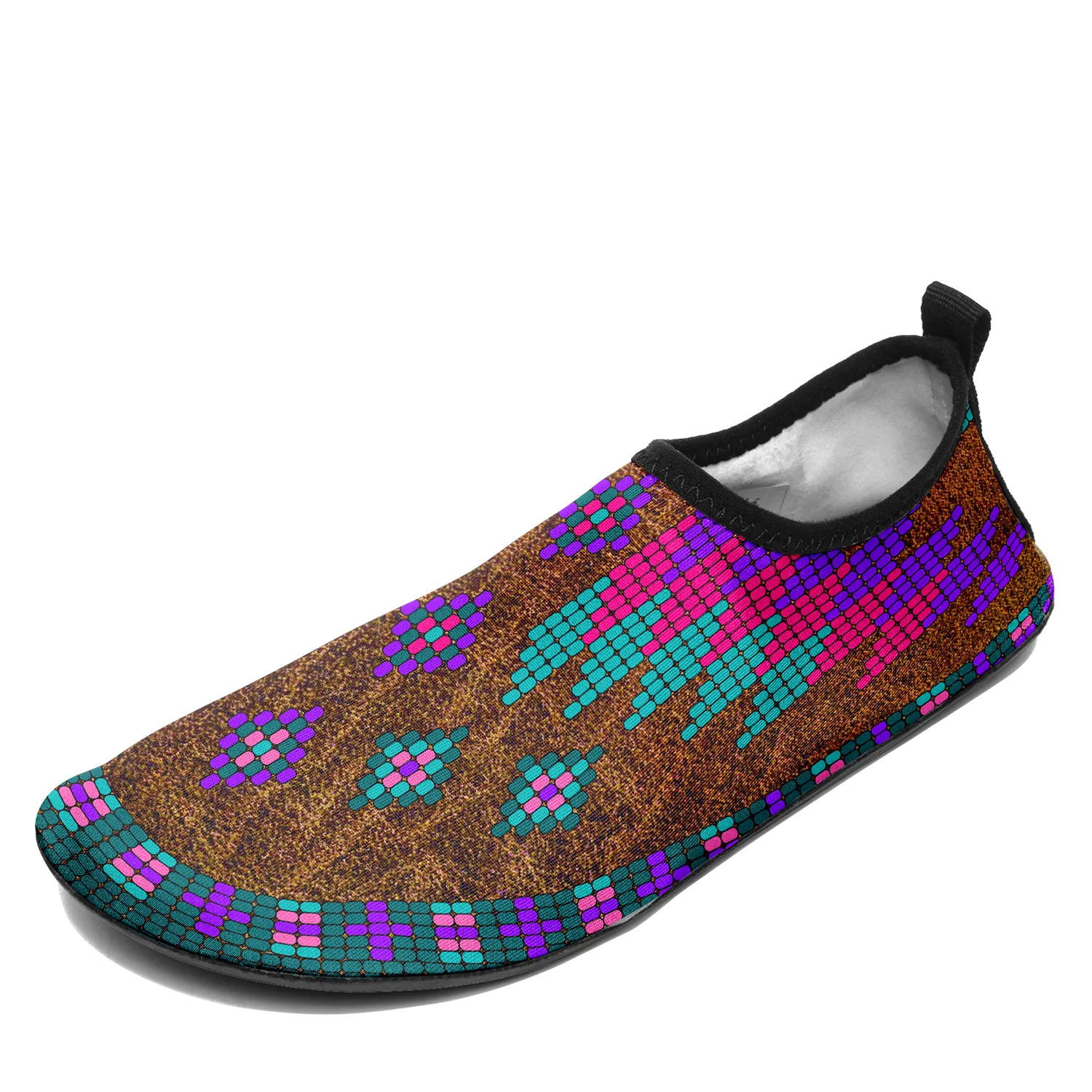 Traditional Powwow 23 Kid's Sockamoccs Slip On Shoes