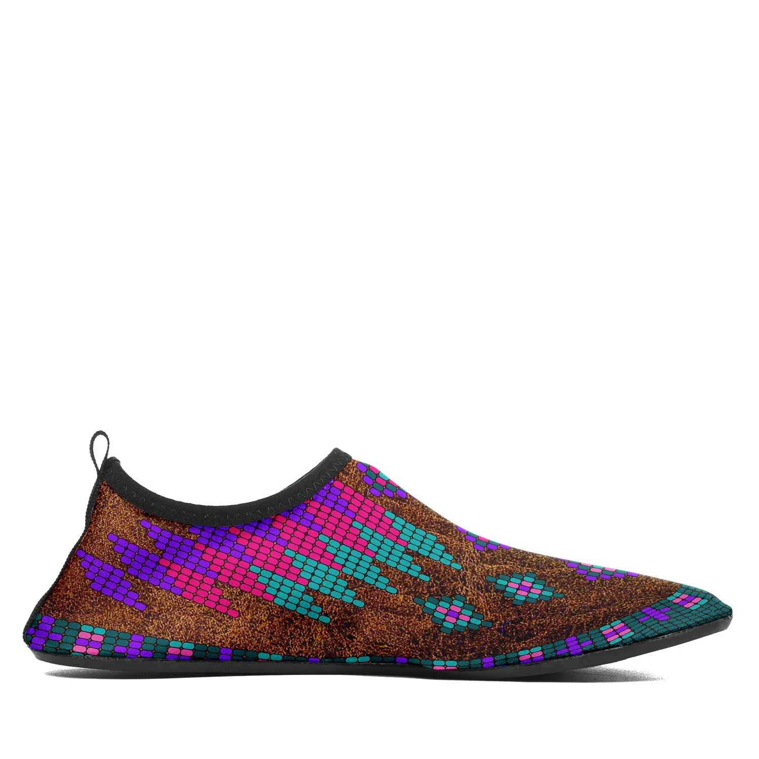 Traditional Powwow 23 Kid's Sockamoccs Slip On Shoes