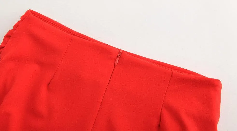 WHITNEY’S RUFFLE WRAP SKIRT SET