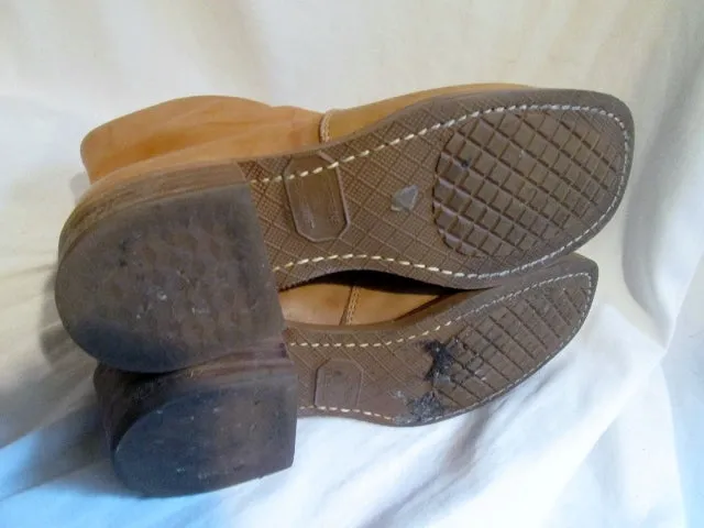 Womens DURANGO Western Cowboy Buckaroo Gringo Leather BOOTS BOOTIES BEIGE 8