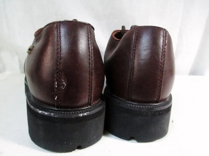 Womens LUGZ Leather N.Y. LUG CO. Ankle WORK BOOT Shoe C97-9E6 BROWN 8