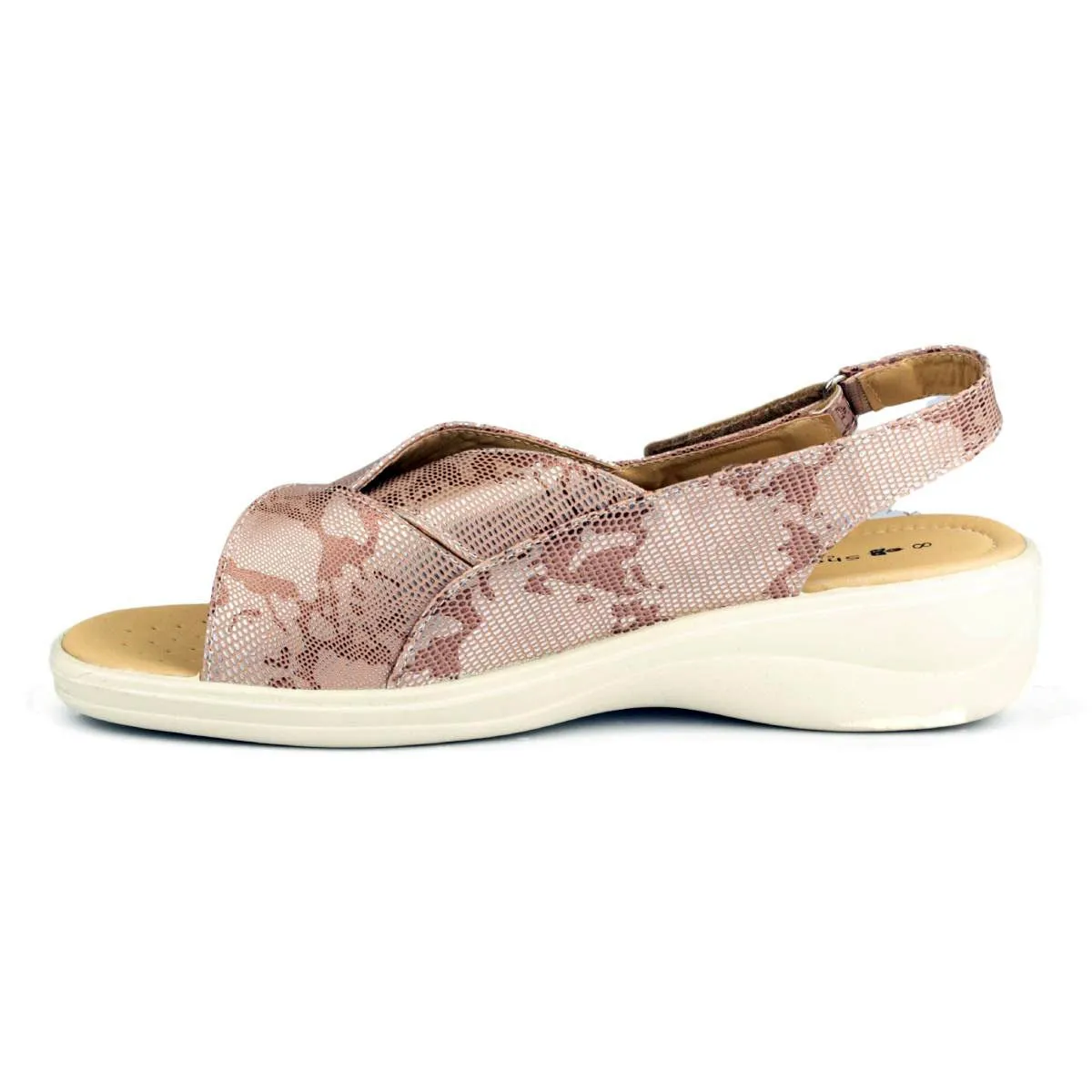 Womens Taupe Comfort Sandal